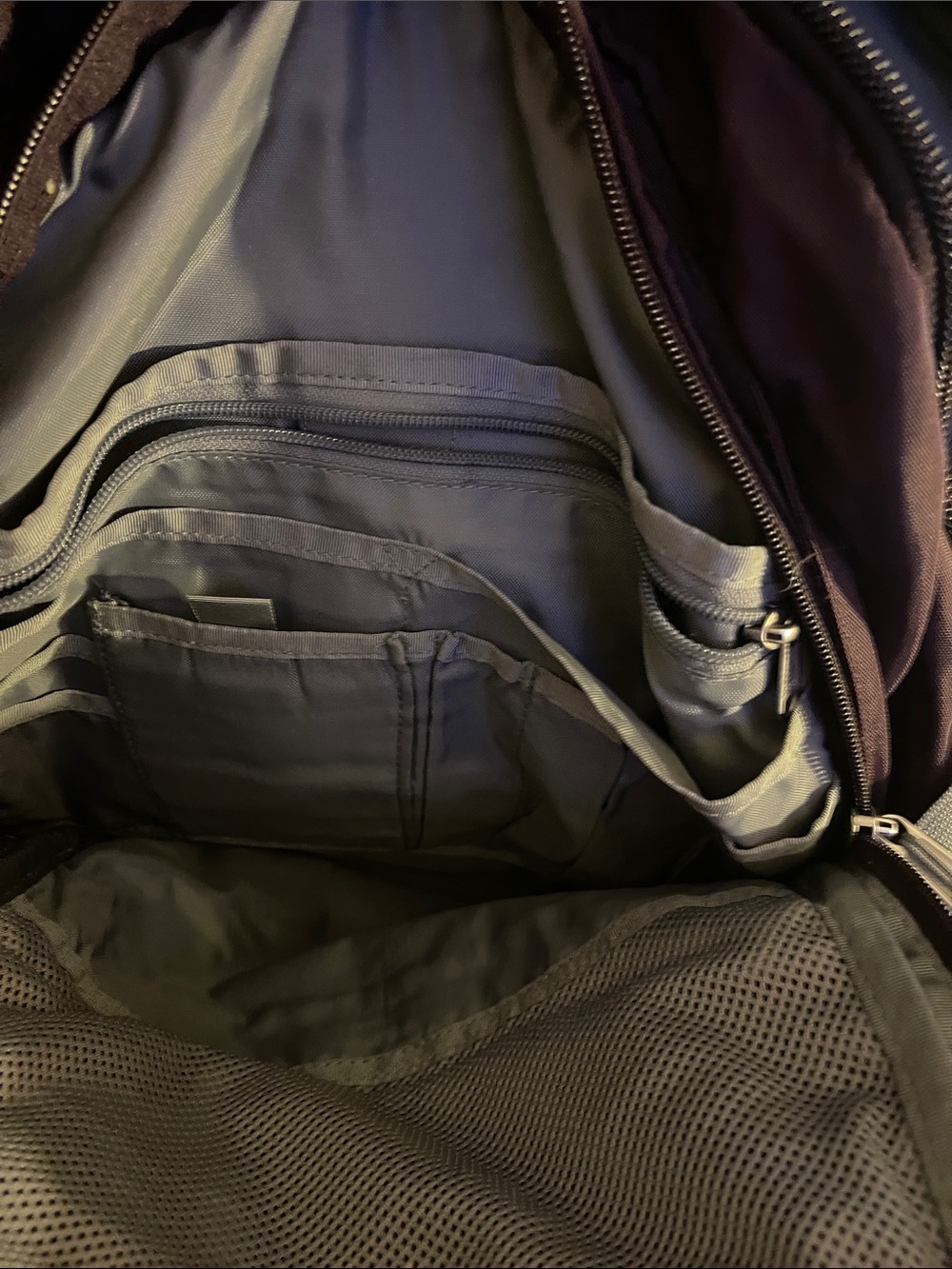 The North Face Surge Backpack in Purple and Gray 3 Pockets by North Face - Picture 4 of 9
